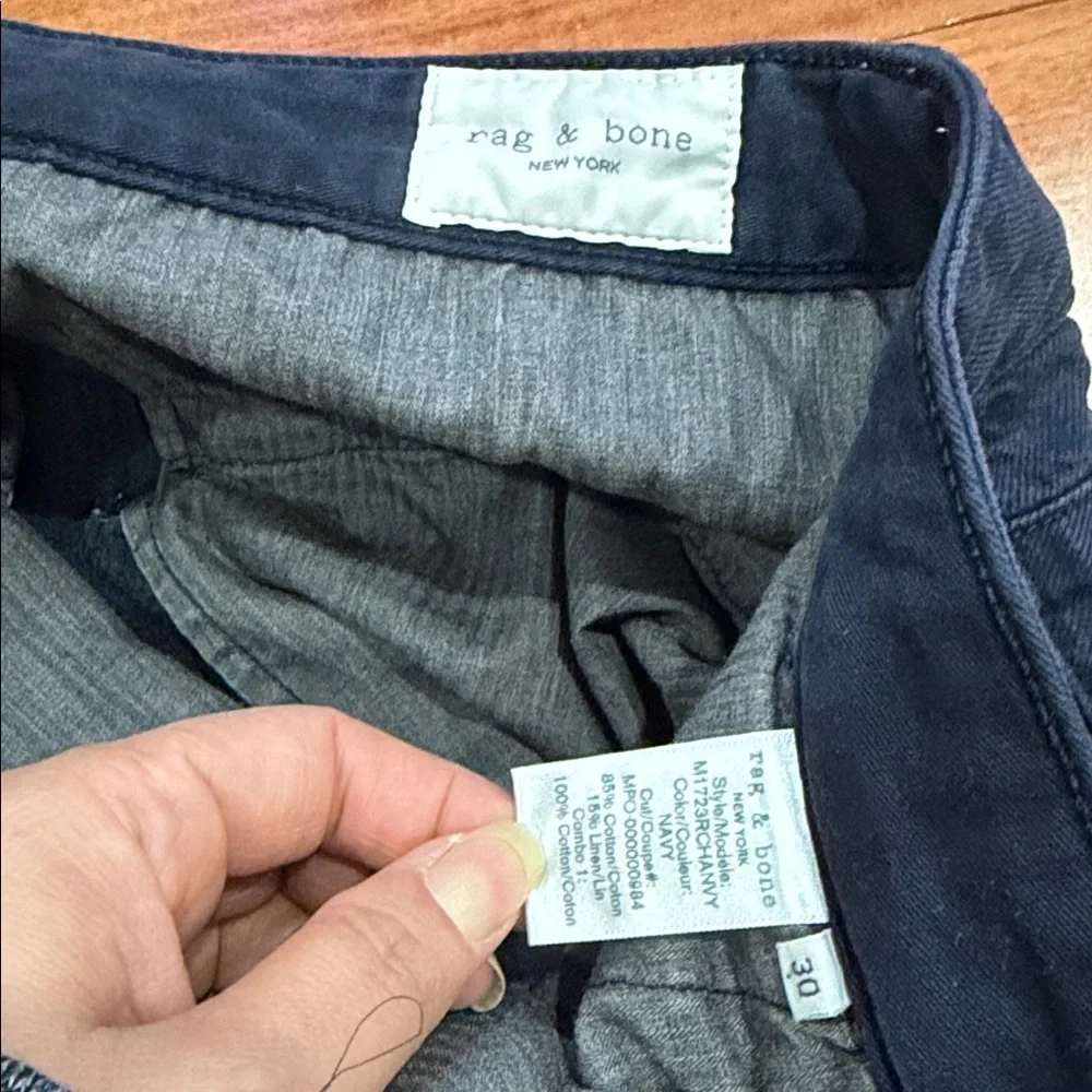 Rag & Bone Men’s Dark Blue Pants‎ size 30